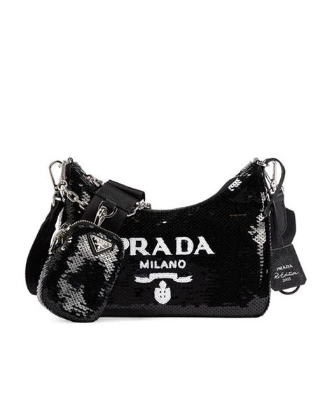 prada sequinned bag.